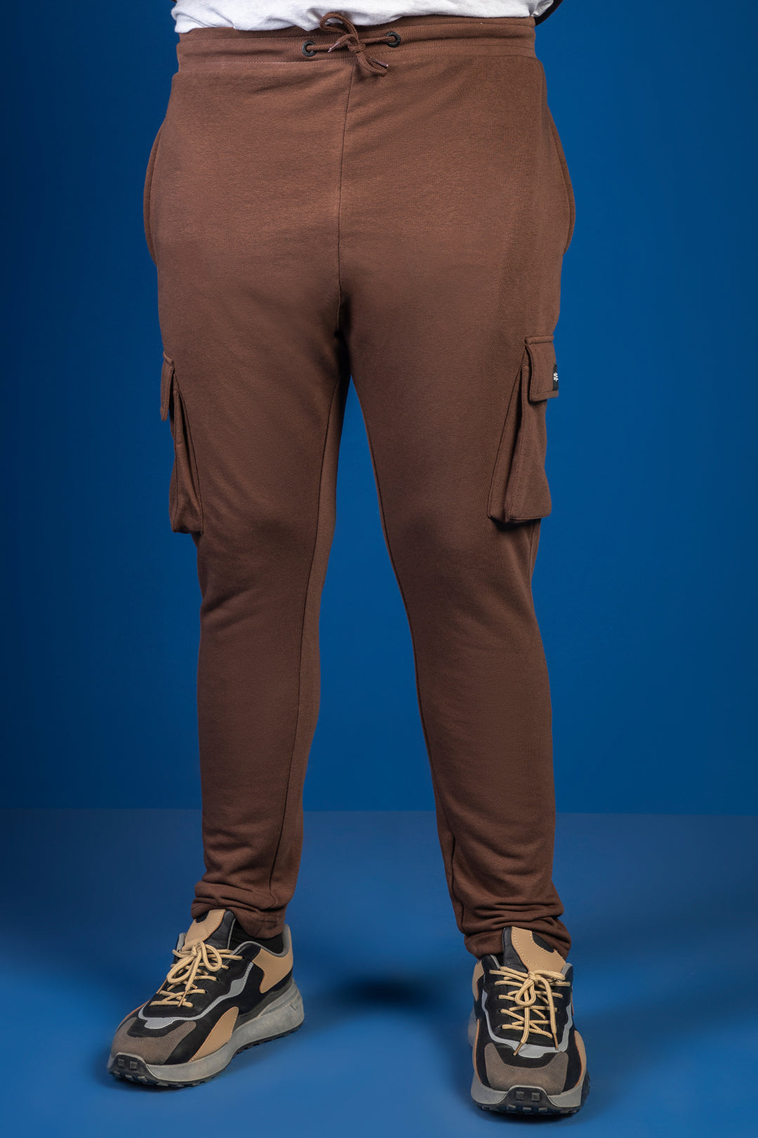 Sclothers Brown Cargo Jog Pants (Plus Size) - W23 - MTR093P