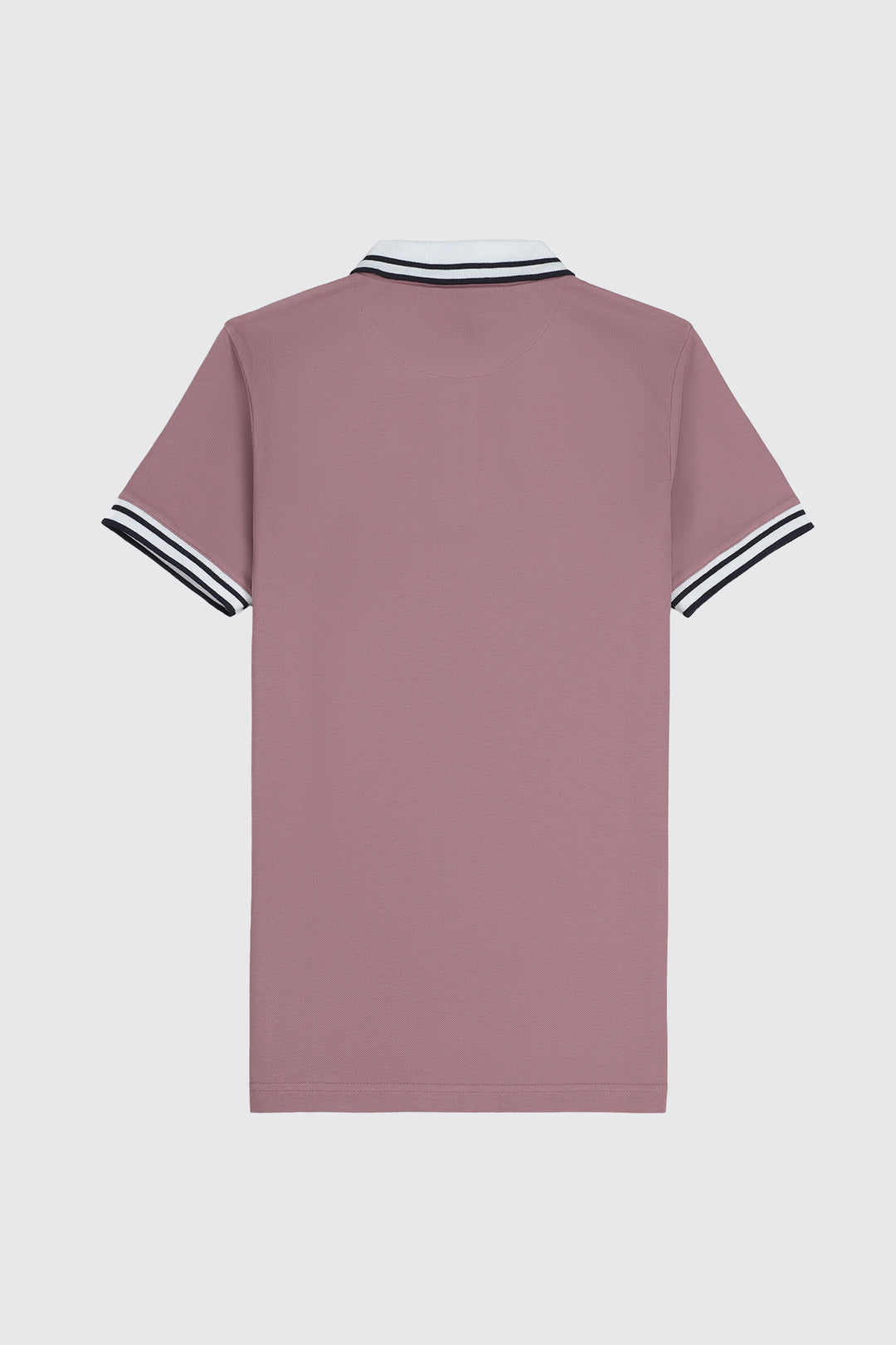 Rusty Pink Yarn Dyed Collar Polo Shirt - S23 - MP0225R