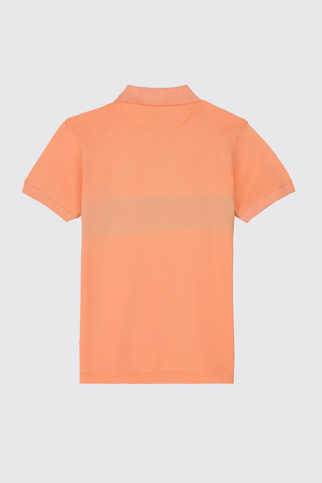 Orange Contrast Panelled Embroidered Polo Shirt - S23 - MP0230R