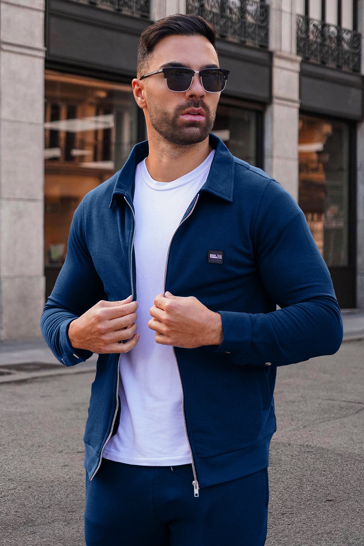 Sclothers Blue Zipper Jacket W23 MJ0013R Sclothers