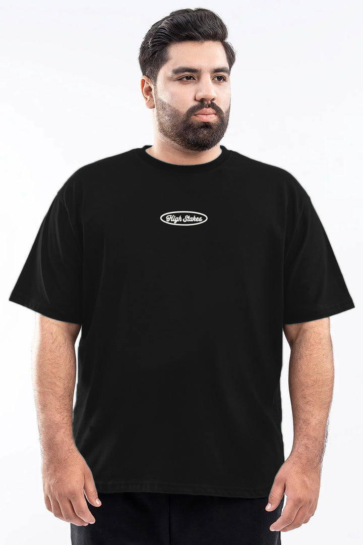 Zero Limits Oversized Graphic T-Shirt – Black (Plus Size) - S26 - MT0518P
