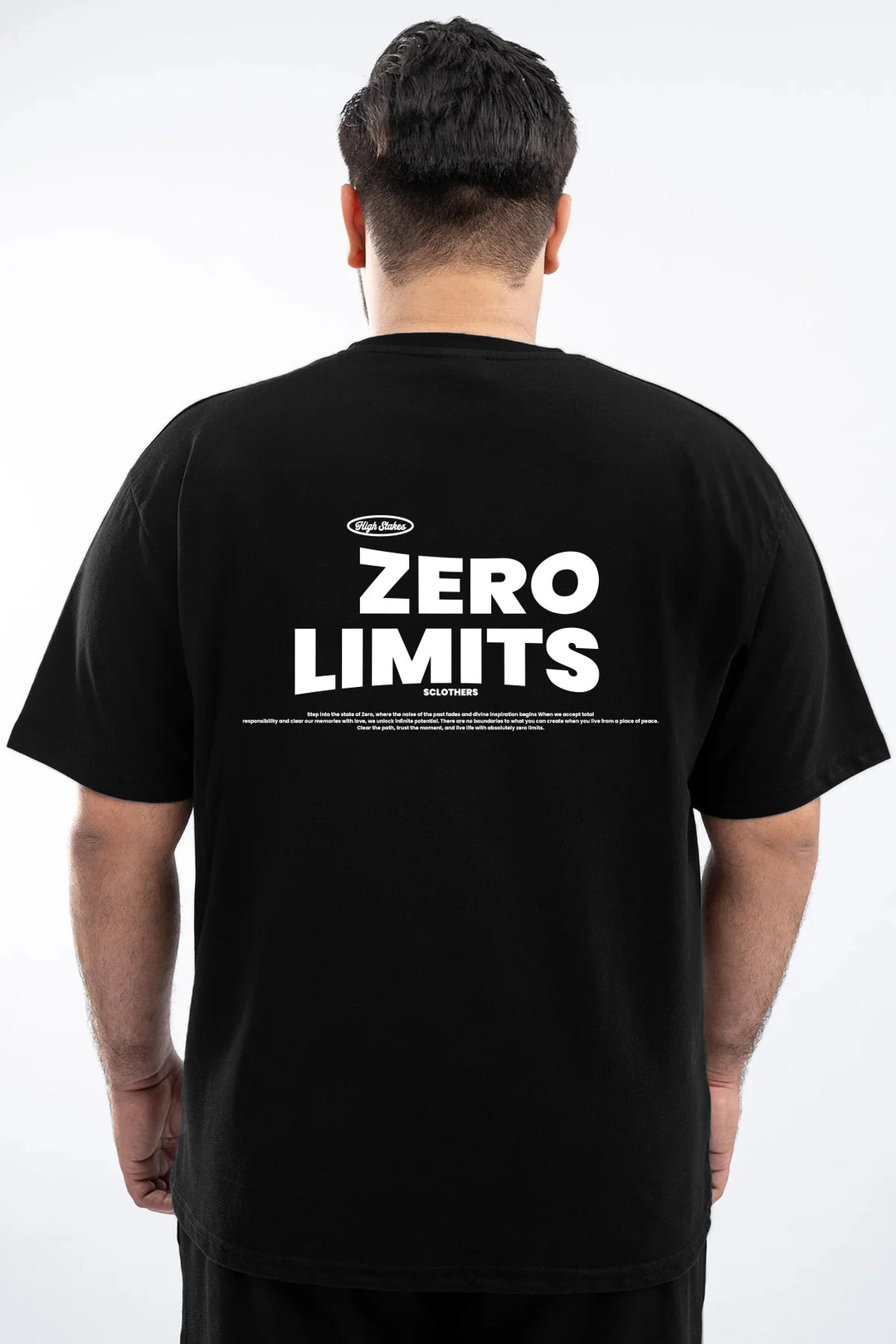 Zero Limits Oversized Graphic T-Shirt – Black (Plus Size) - S26 - MT0518P