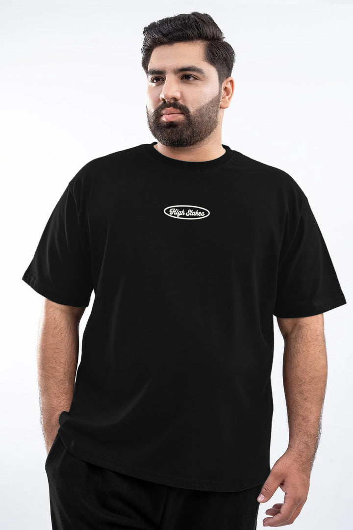 Zero Limits Oversized Graphic T-Shirt – Black (Plus Size) - S26 - MT0518P