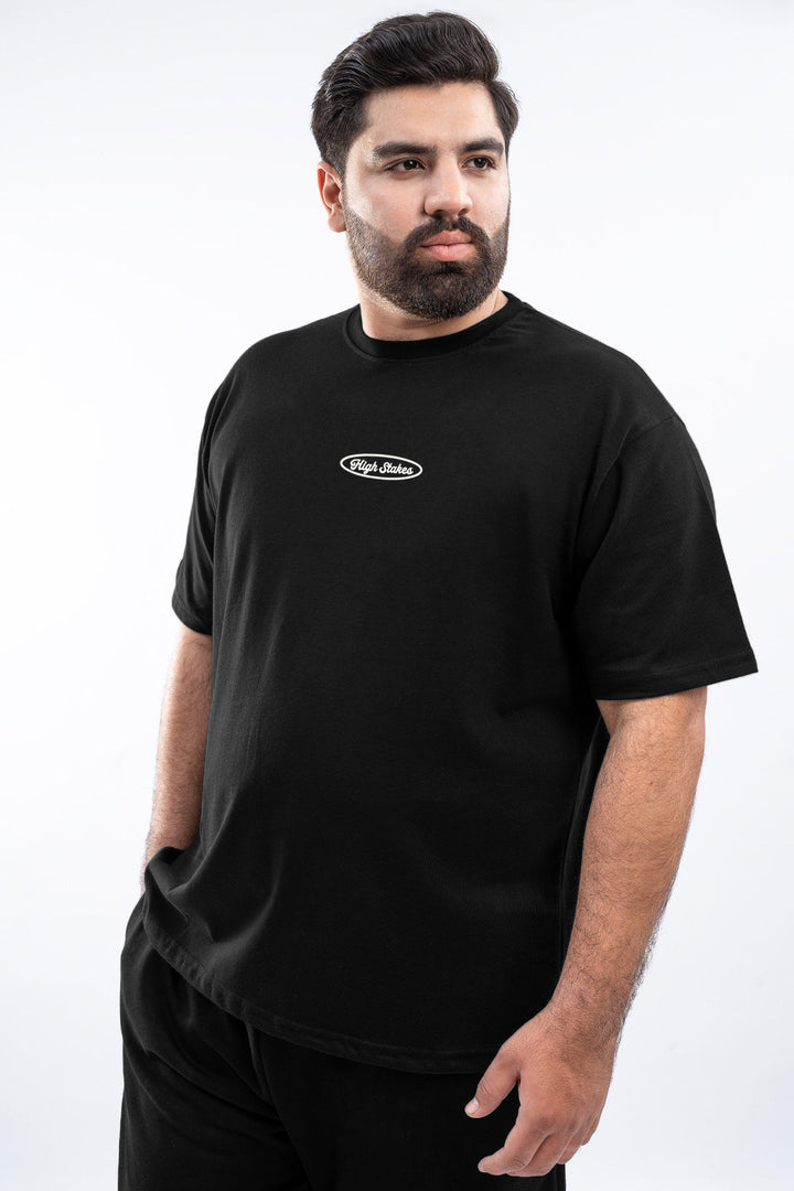 Zero Limits Oversized Graphic T-Shirt – Black (Plus Size) - S26 - MT0518P