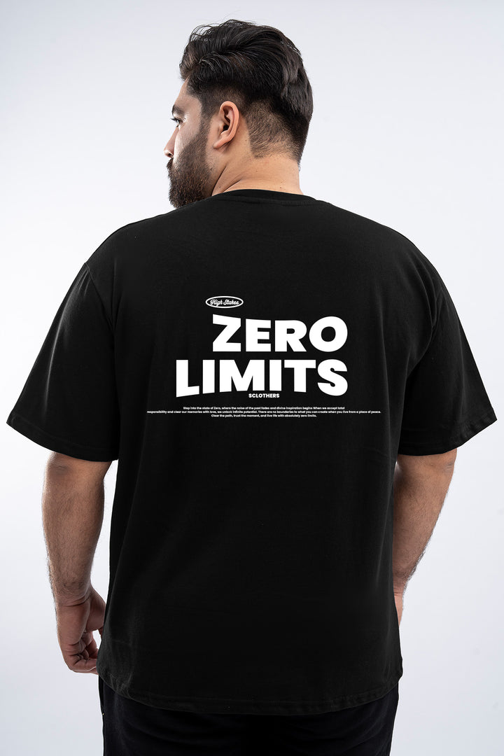Zero Limits Oversized Graphic T-Shirt – Black (Plus Size) - S26 - MT0518P