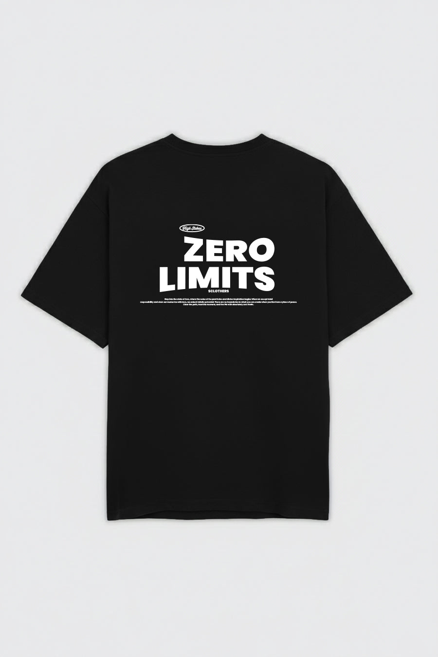 Zero Limits Oversized Graphic T-Shirt – Black (Plus Size) - S26 - MT0518P