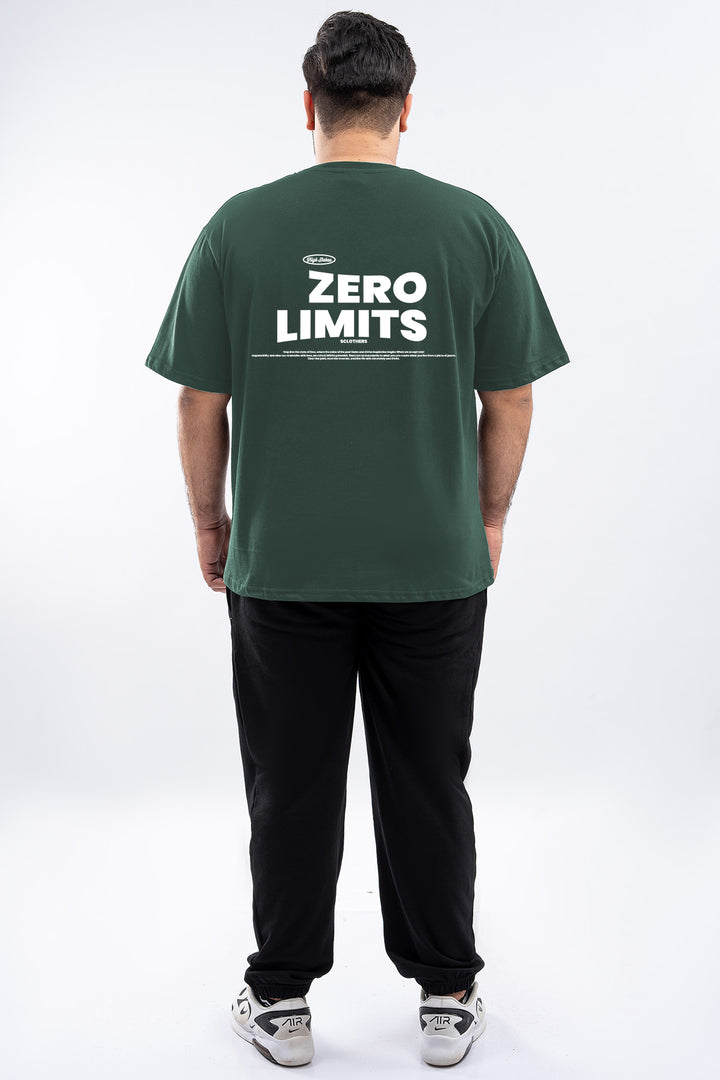 Zero Limits Oversized Graphic T-Shirt – Bottle Green (Plus Size) - S26 - MT0506P