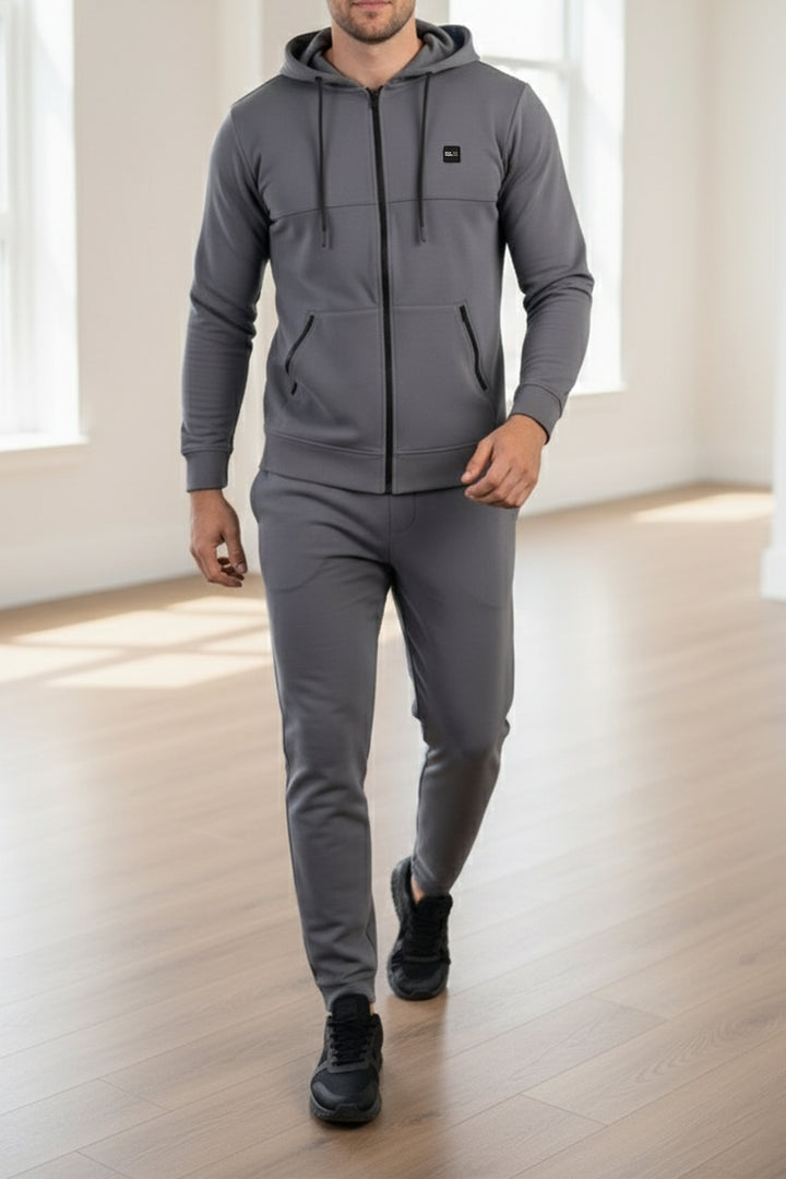 Grey New Sclothers Zipper Hoodie - W23 - MH0061R