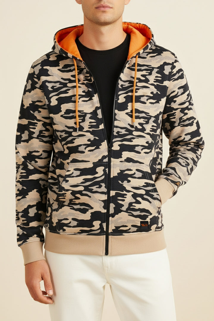 Nomad & Black Camo Zipper Hoodie - W23 - MH0066R