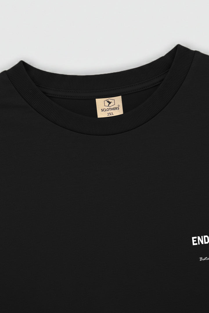 Endure More Oversized Graphic T-Shirt – Black (Plus Size) - S26 - MT0511P