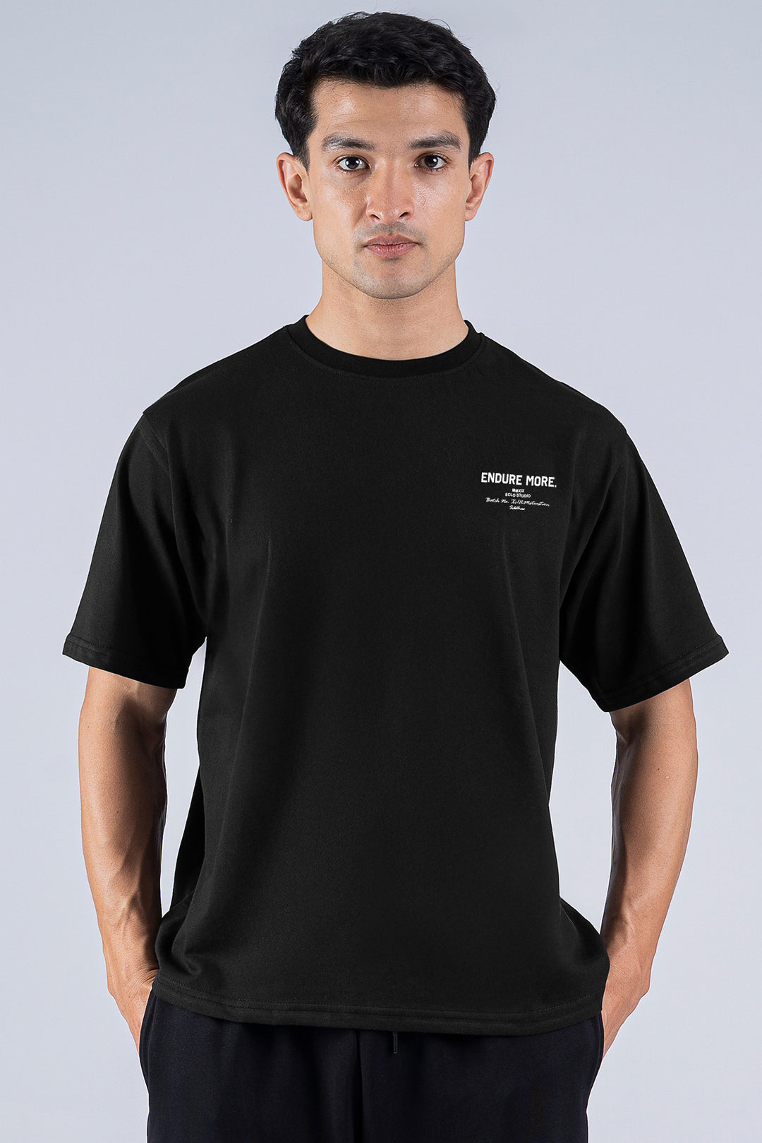 Endure More Oversized Graphic T-Shirt – Black - S26 - MT0511R