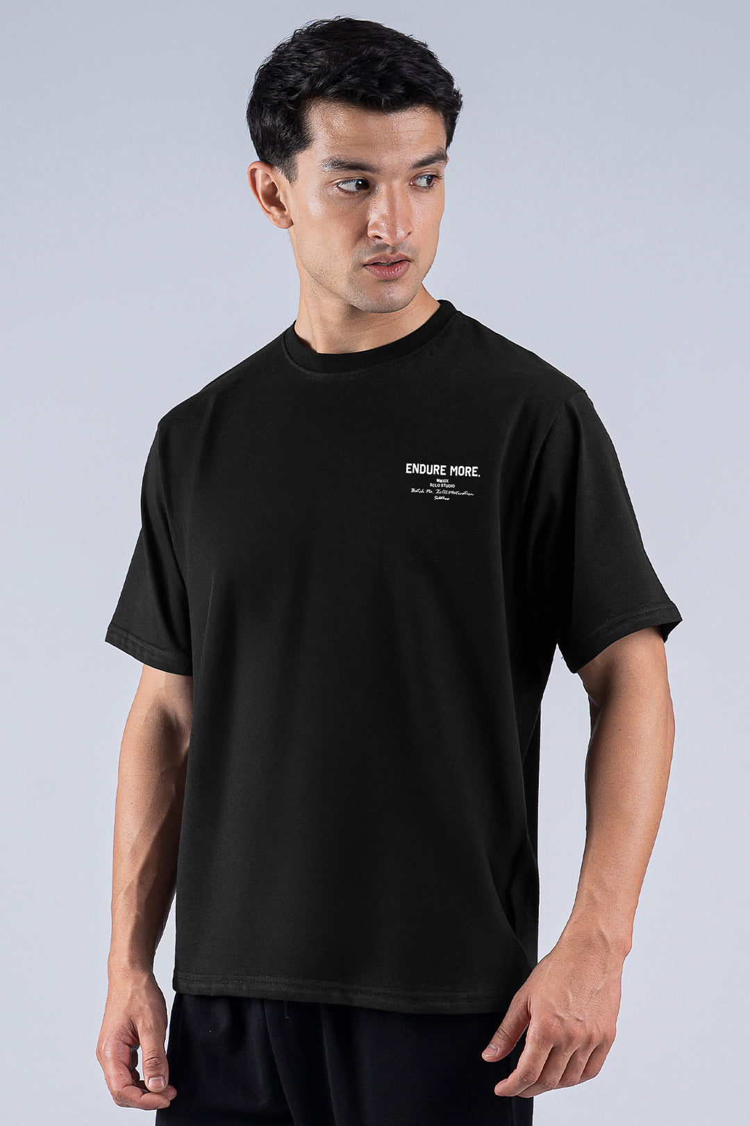 Endure More Oversized Graphic T-Shirt – Black - S26 - MT0511R