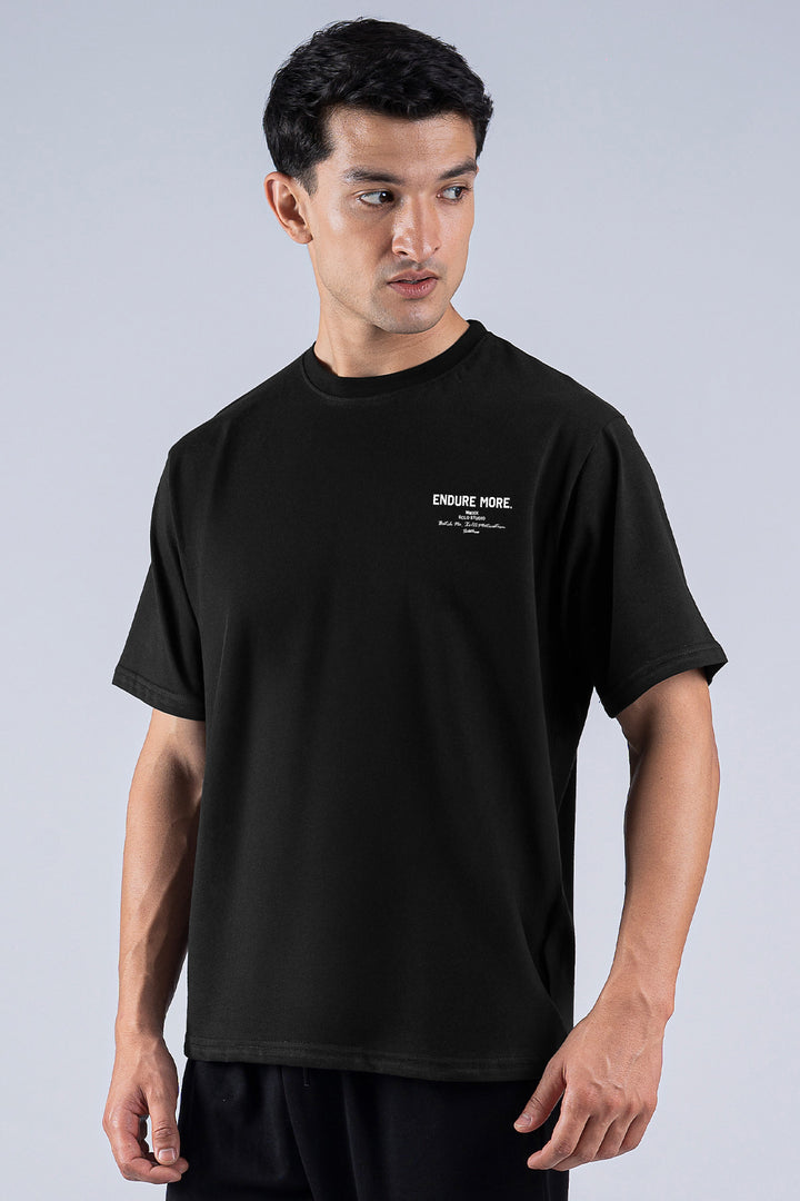 Endure More Oversized Graphic T-Shirt – Black - S26 - MT0511R