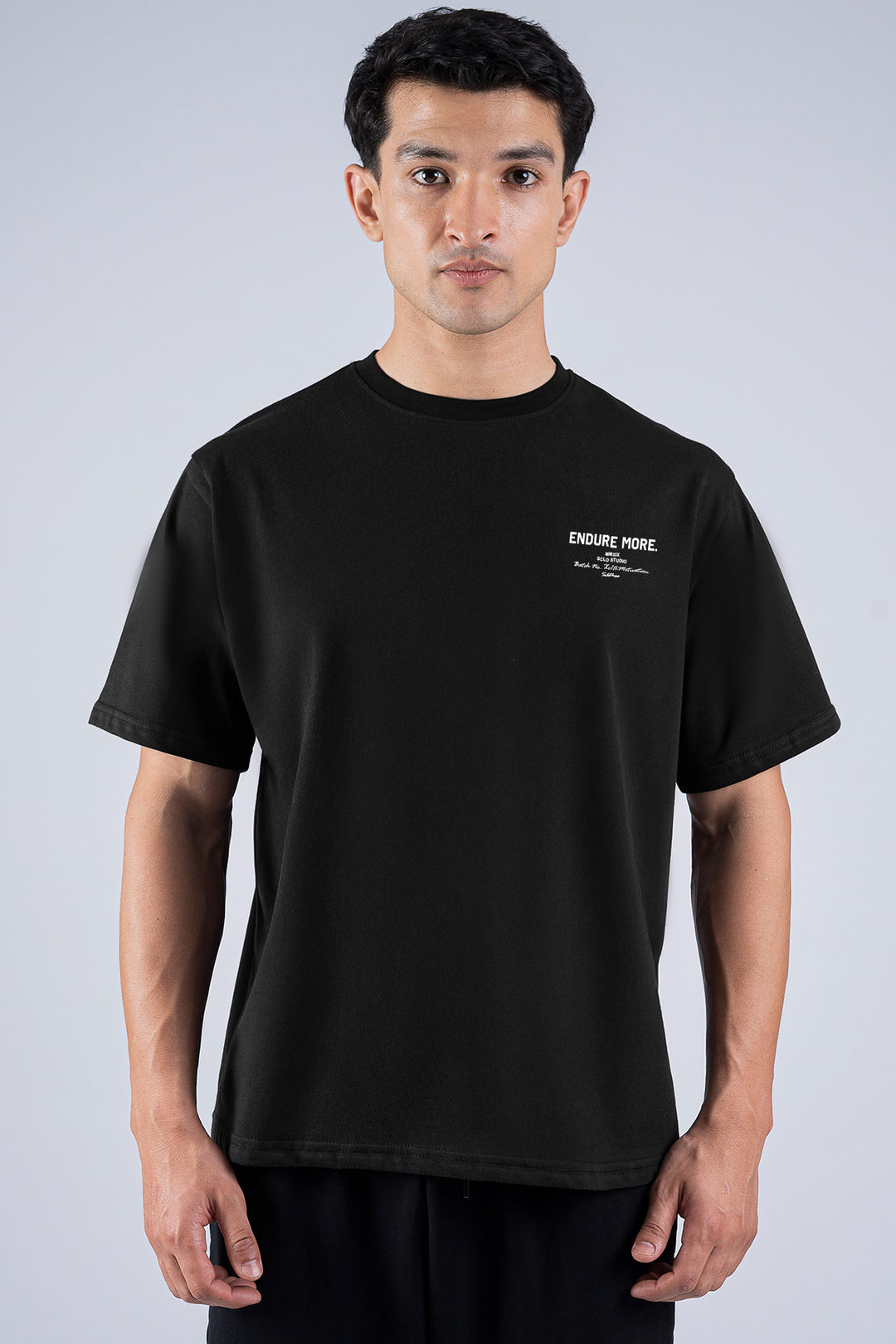 Endure More Oversized Graphic T-Shirt – Black - S26 - MT0511R