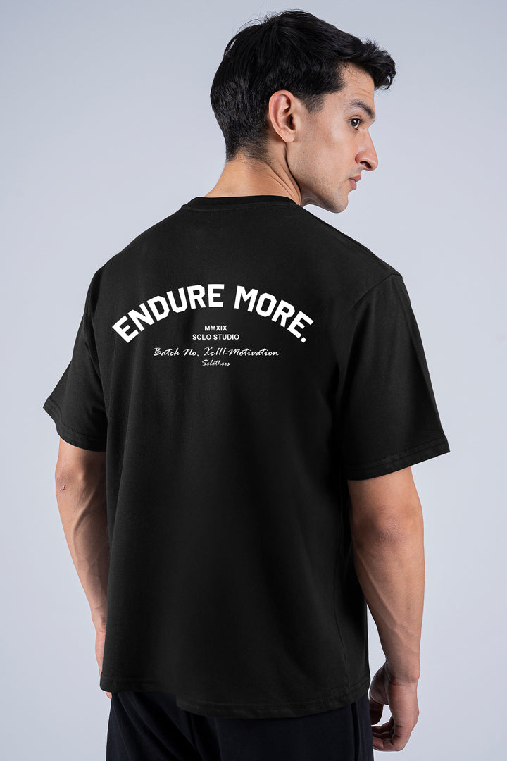 Endure More Oversized Graphic T-Shirt – Black - S26 - MT0511R