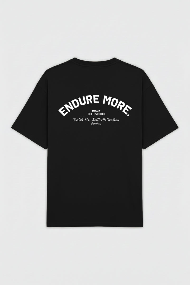 Endure More Oversized Graphic T-Shirt – Black - S26 - MT0511R