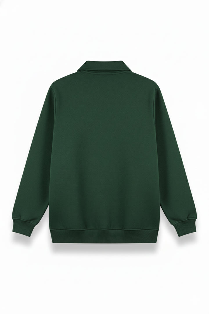 Caribbean Green Quarter Zip Sweatshirt - W25 - MSW104R