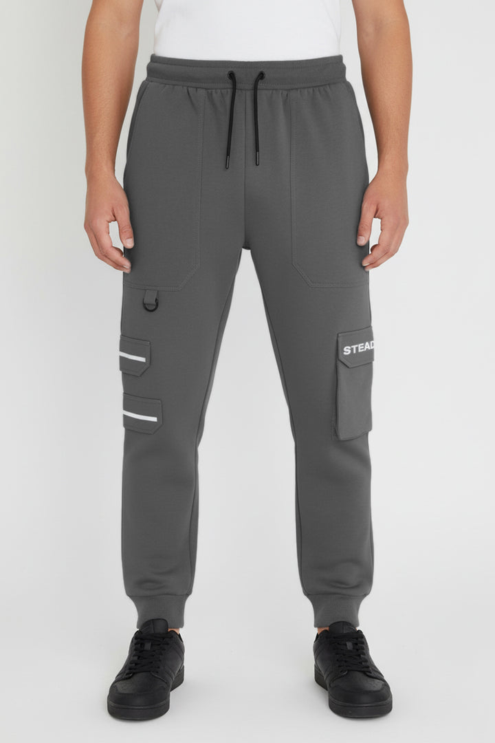 Grey Cargo Jog Pants - W23 - MTR089R