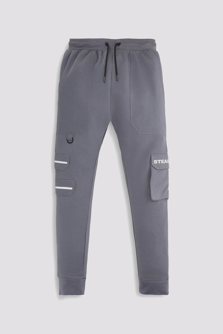 Grey Cargo Jog Pants - W23 - MTR089R