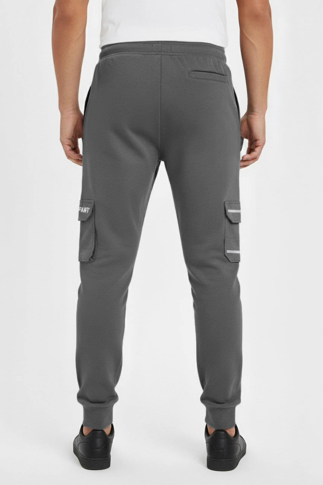 Grey Cargo Jog Pants - W23 - MTR089R