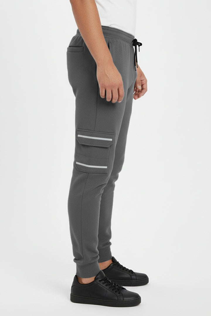 Grey Cargo Jog Pants - W23 - MTR089R