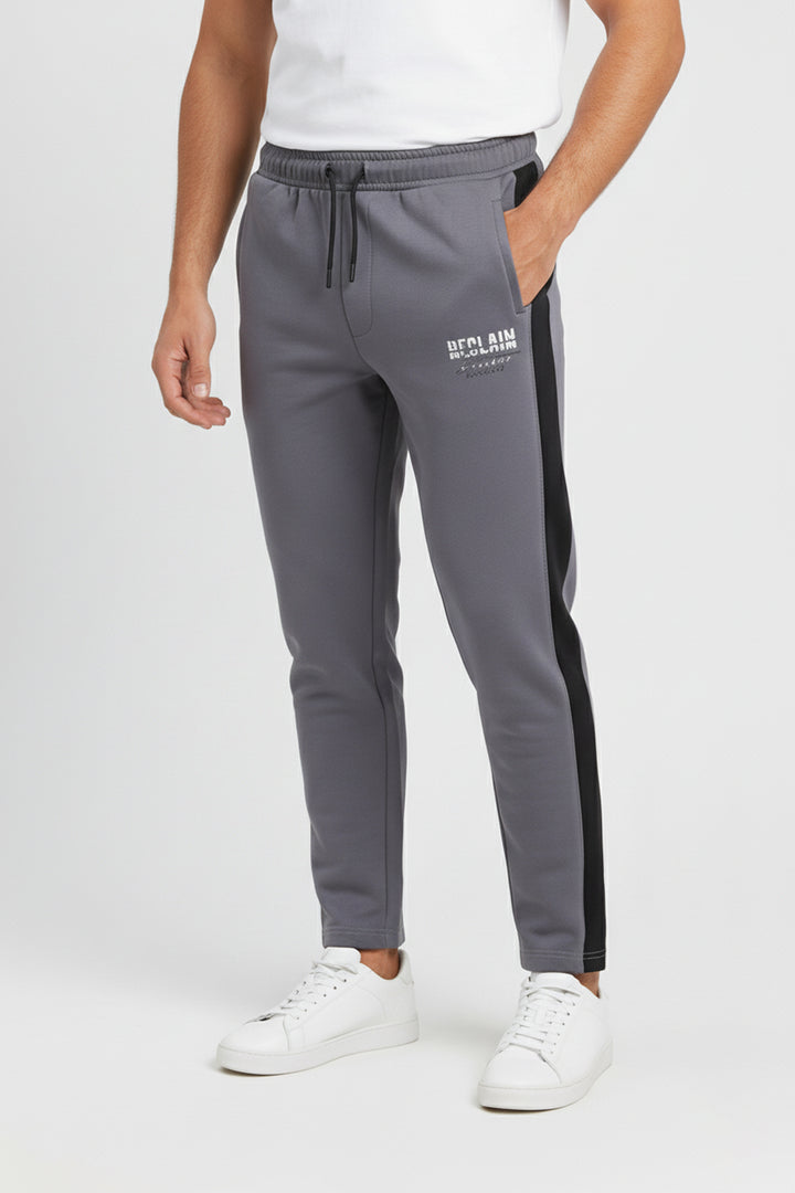 Pewter Grey Panelled Jog Pants - W23 - MTR091R