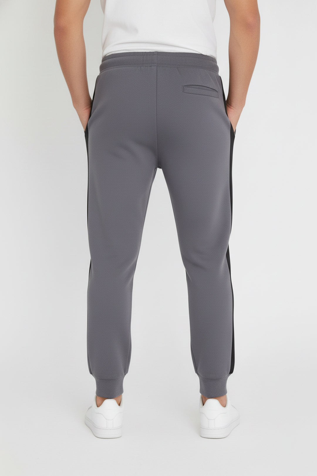 Pewter Grey Panelled Jog Pants - W23 - MTR091R