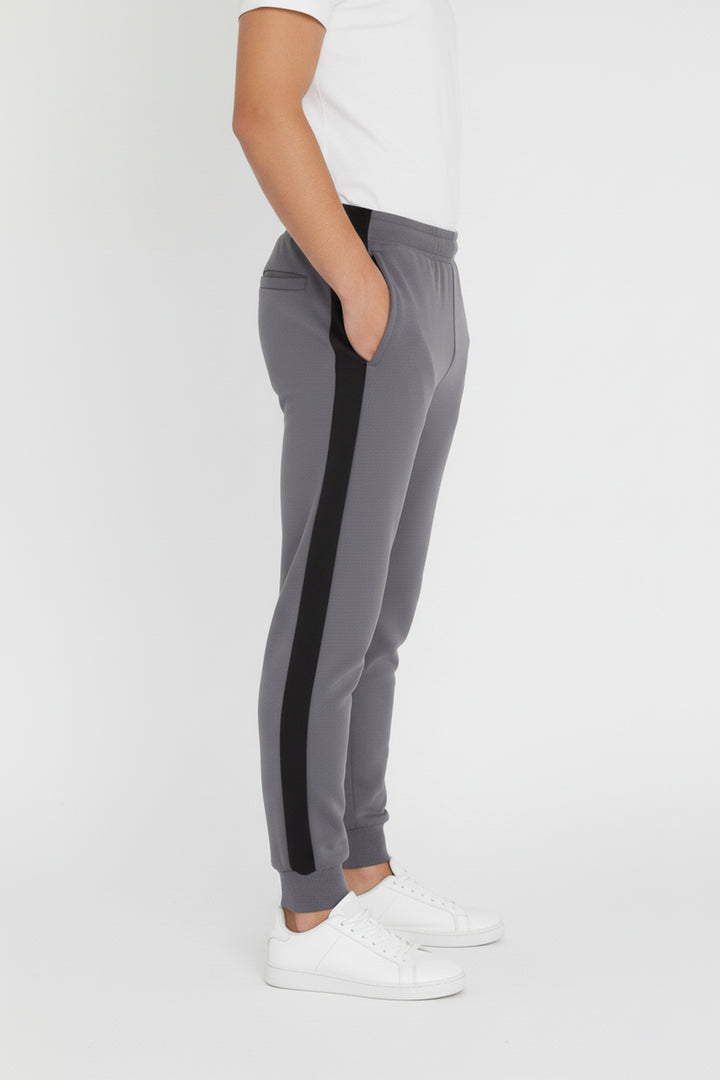 Pewter Grey Panelled Jog Pants - W23 - MTR091R