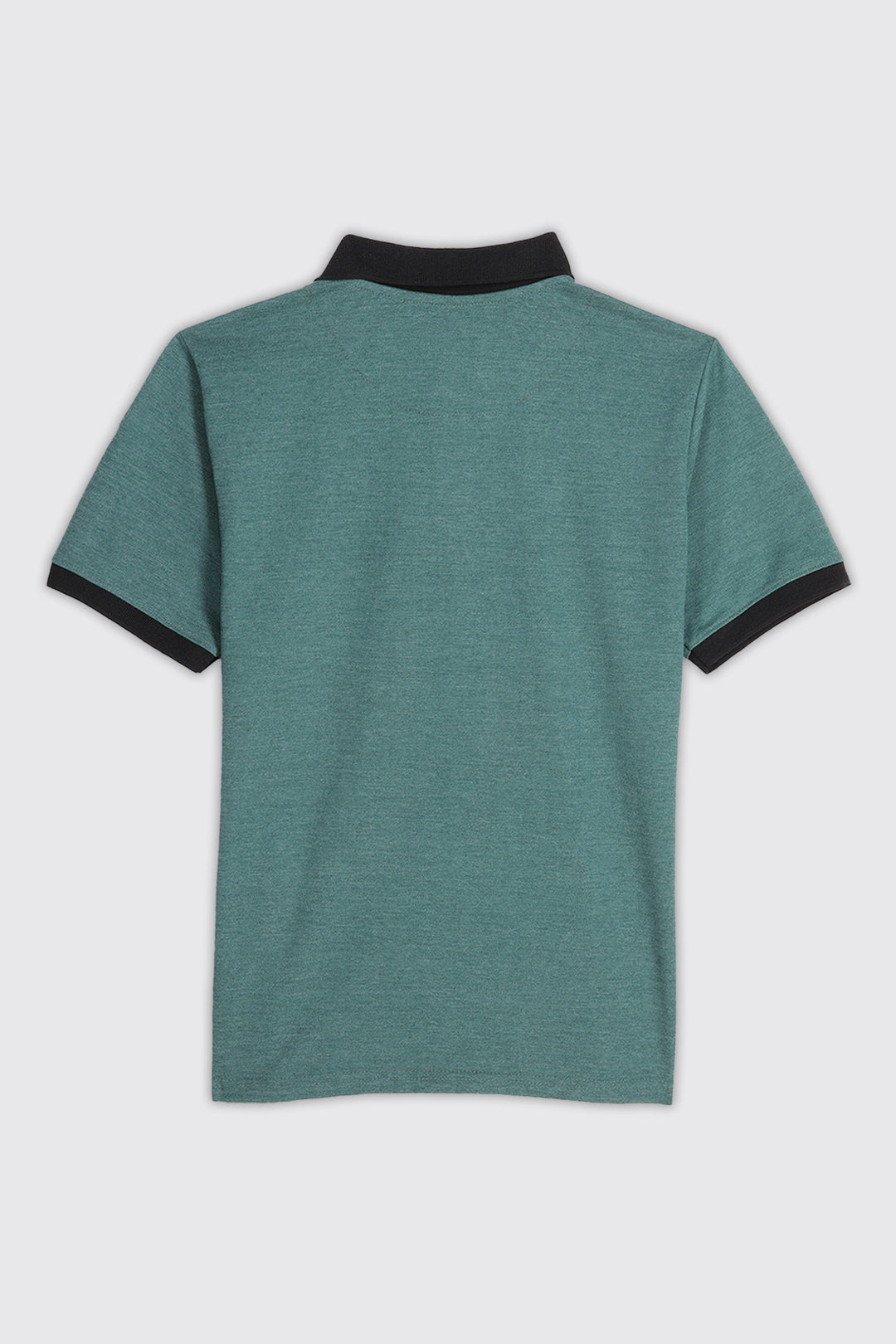 Teal Melange Pique Polo Shirt - S25 - MP0276R