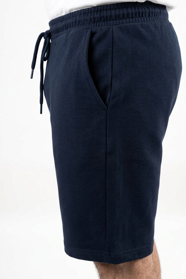 Navy Terry Shorts (Plus Size) - S26 - MSH055P