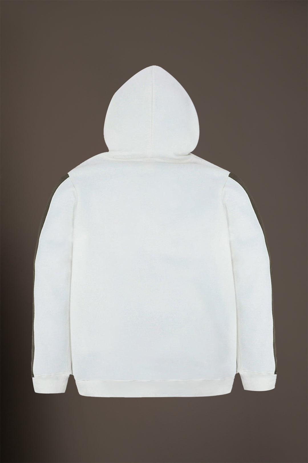White Tri-Color Hoodie (Plus Size) - W22 - UH0012P