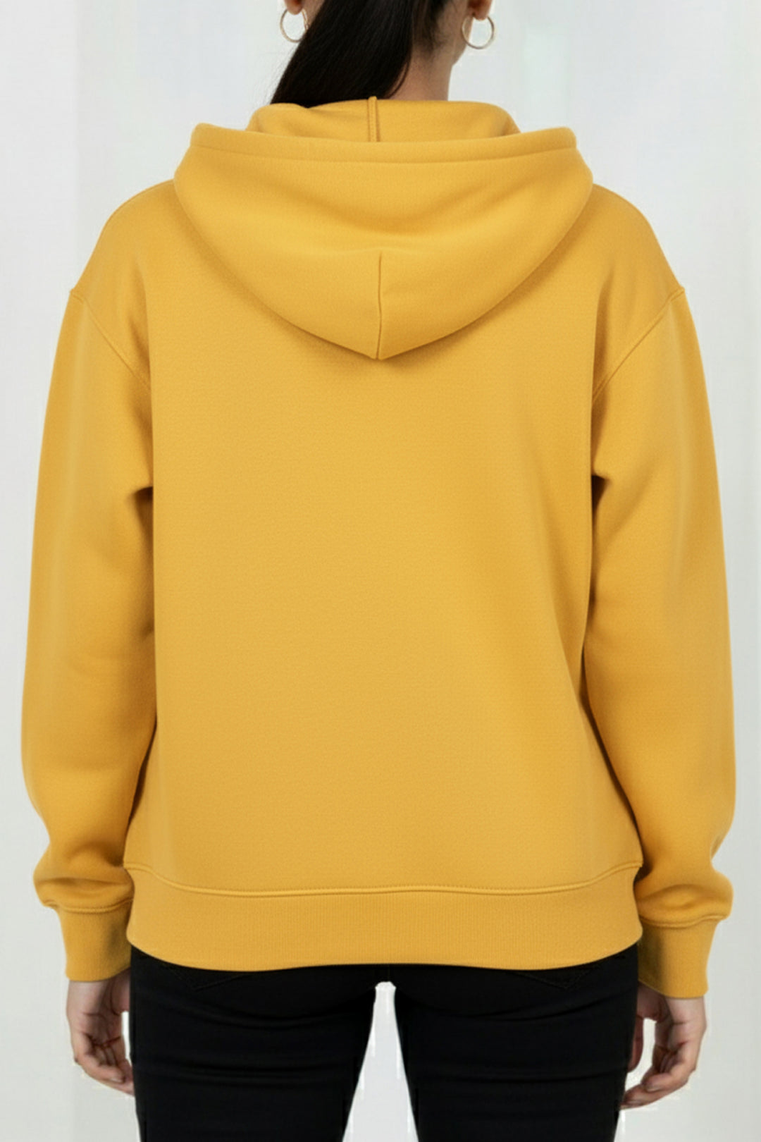 Mineral Yellow Relaxed Fit  Zip Through hoodie - S24 - WH00014