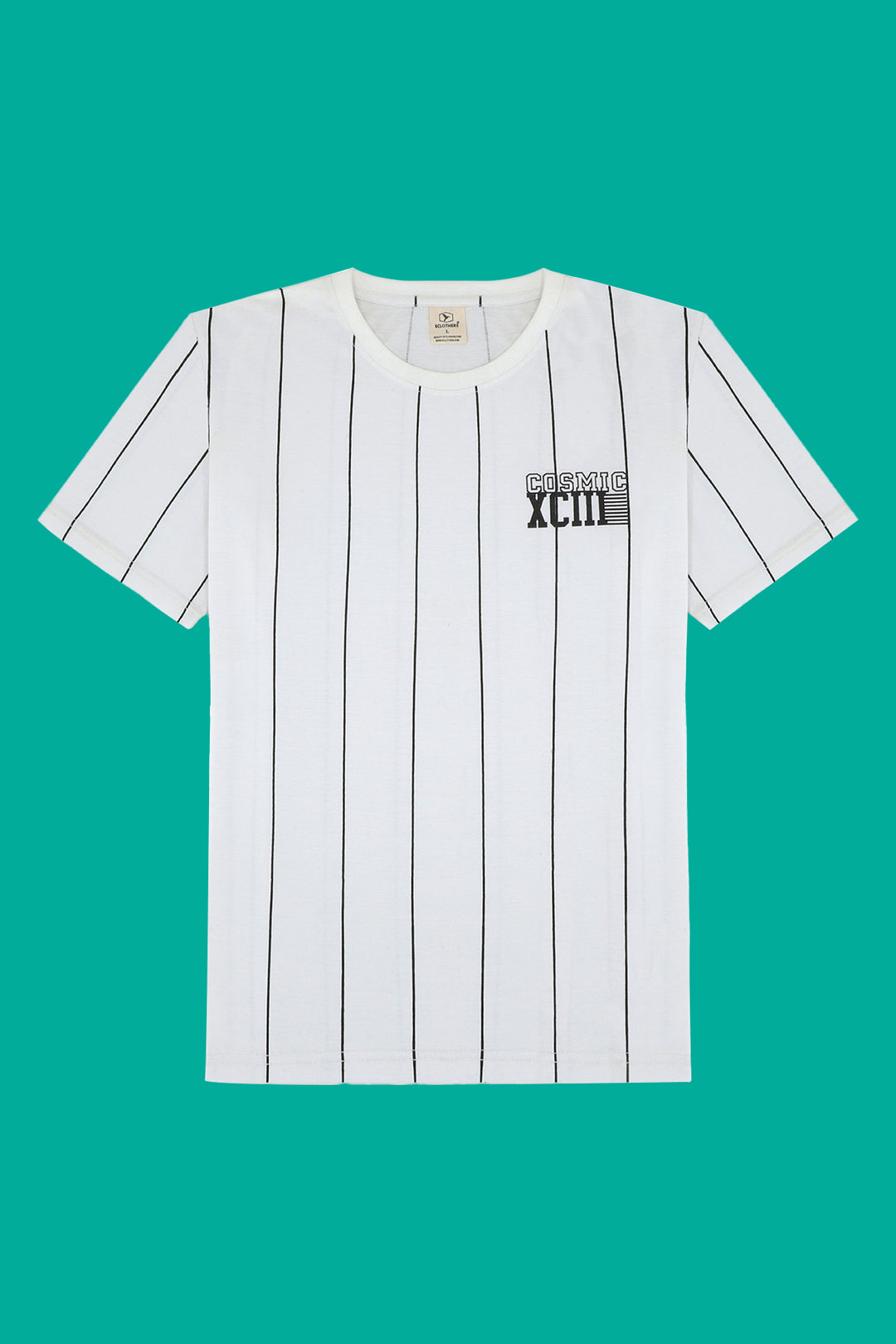 White Cosmic Printed T-Shirt (Plus Size) - S23 - MT0314P