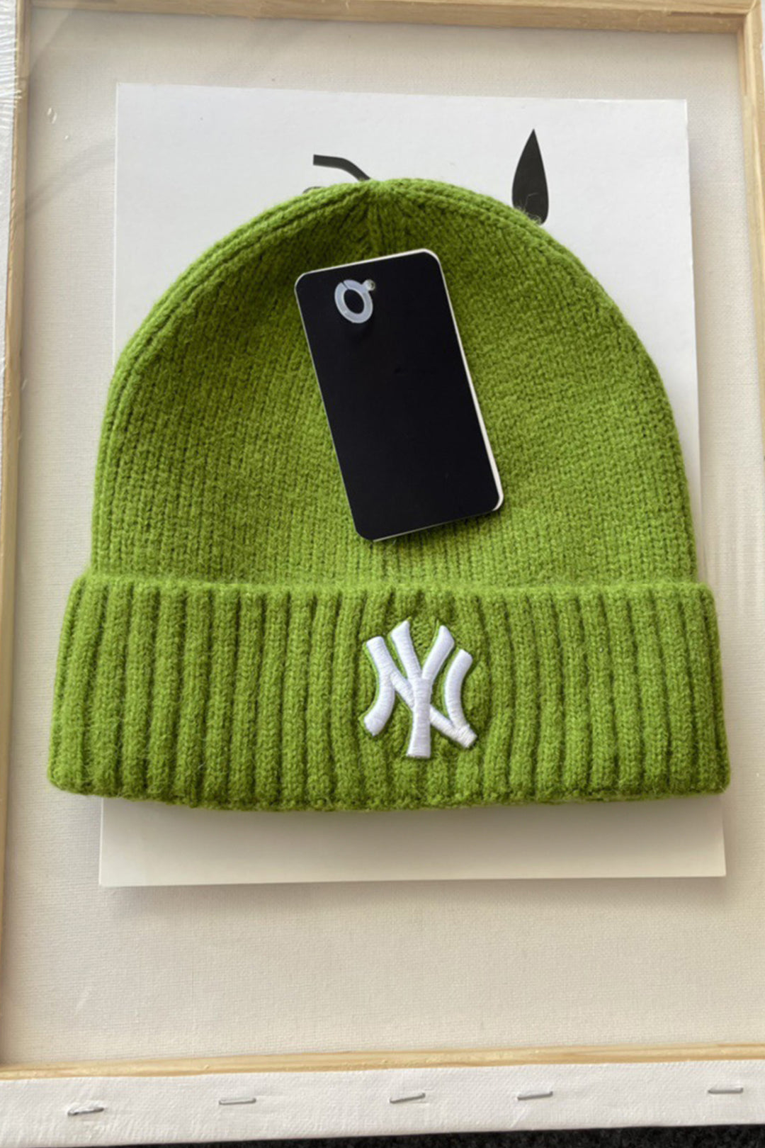Green NY Classic Knitted Beanie - W23 - UBH0025