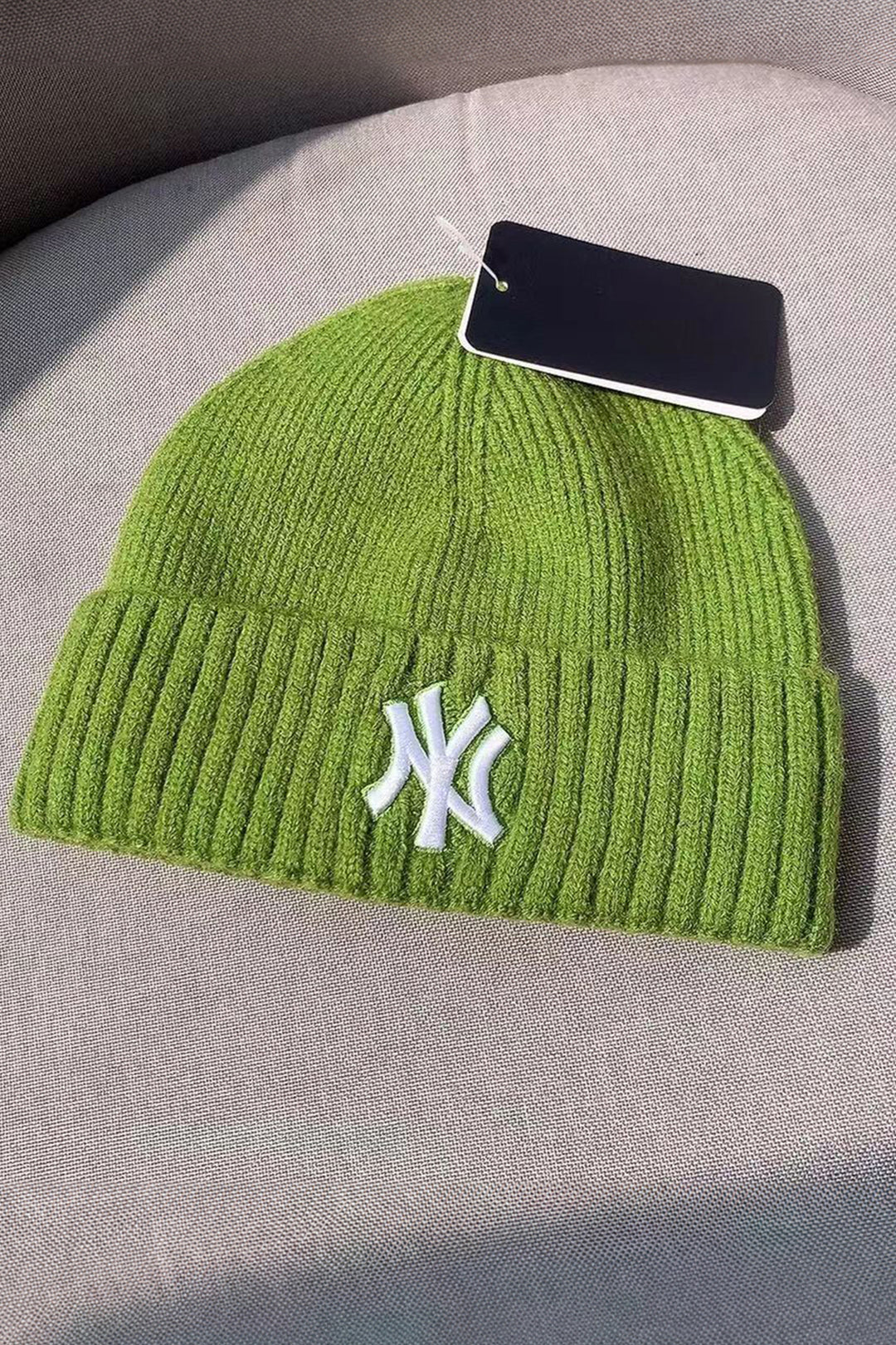 Green NY Classic Knitted Beanie - W23 - UBH0025