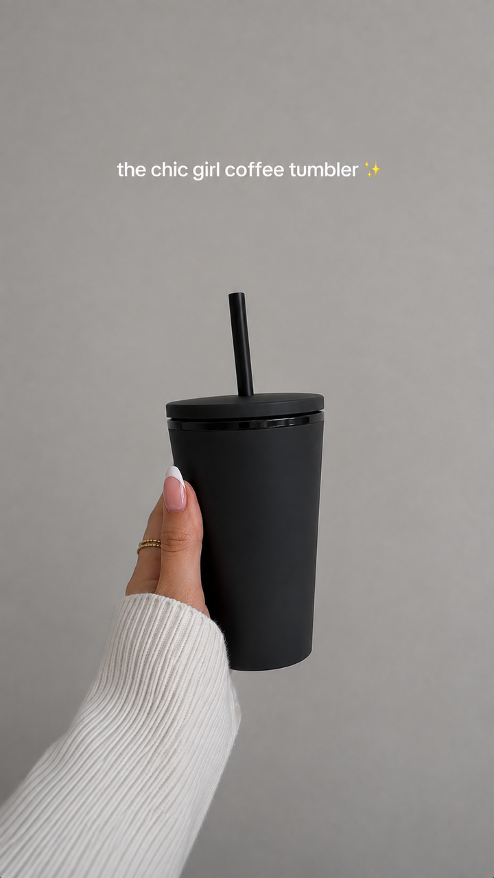 Double Layer Straw Coffee Cup - S24 - BT0013R