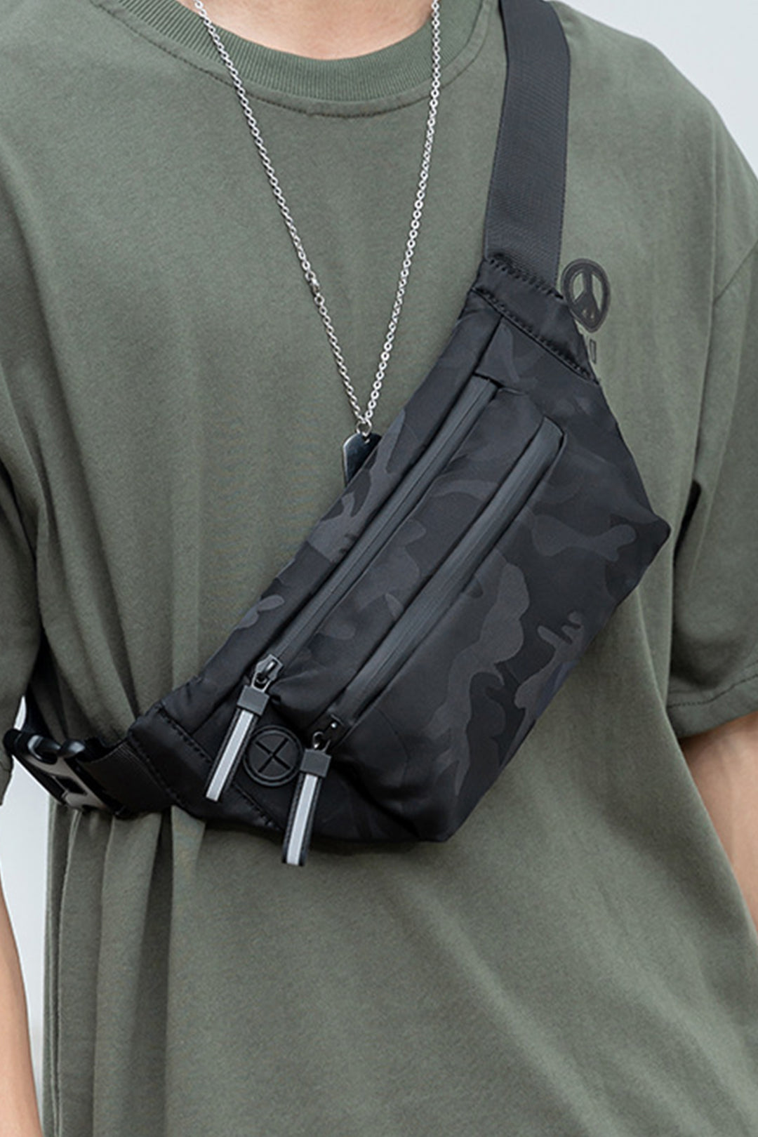 Men's Sporty Camouflage Crossbody Bag  - S25 - MHB012