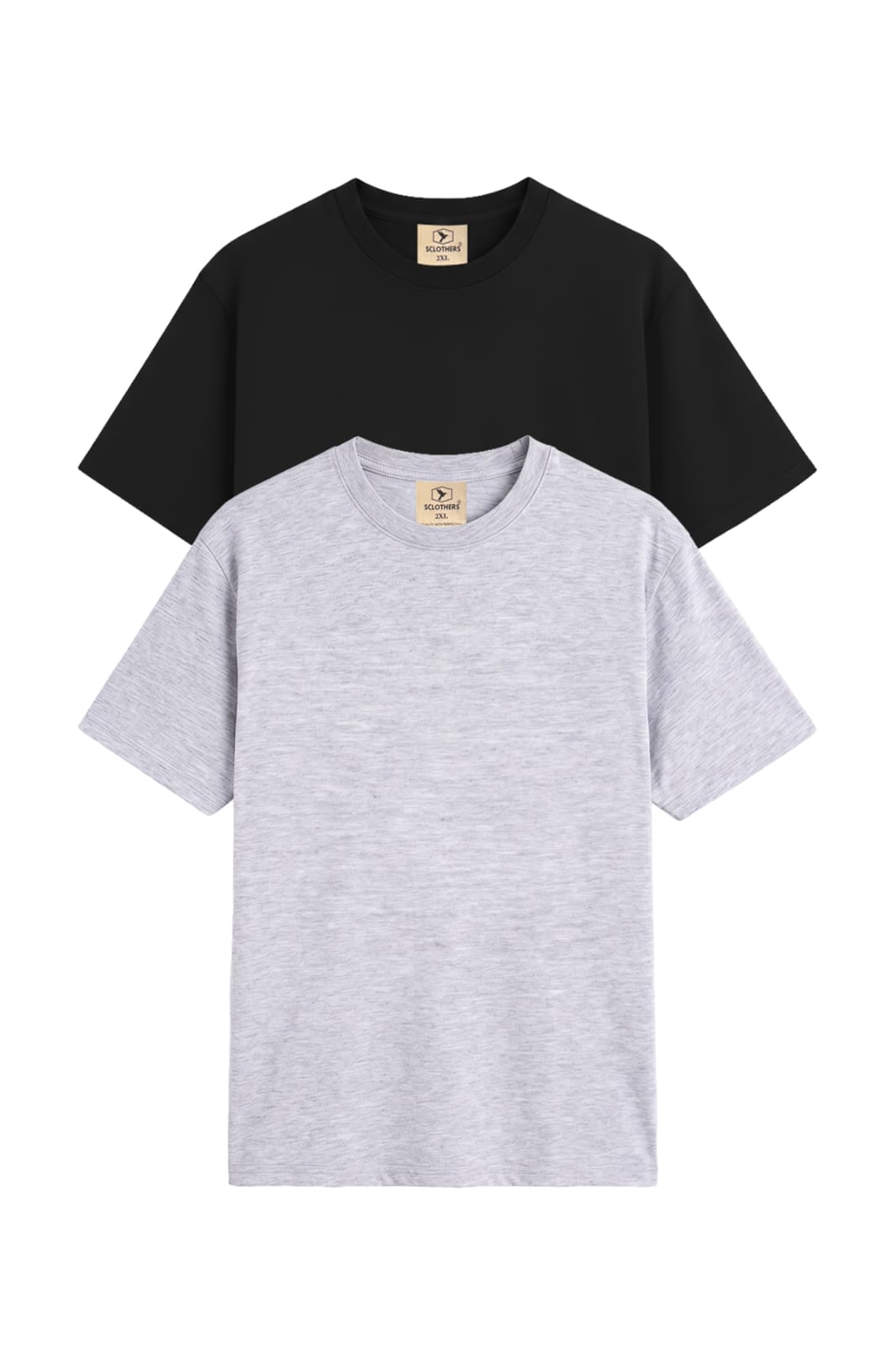 Pack of 2 Basic Crew Neck T-Shirts (Plus Size) - S25 - MT0902P