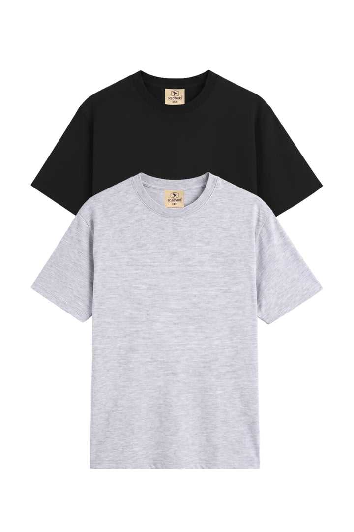 Pack of 2 Basic Crew Neck T-Shirts (Plus Size) - S25 - MT0902P