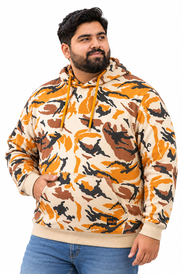 Nomad & Orange Camo Pullover Hoodie (Plus Size) - W23 - MH0065P