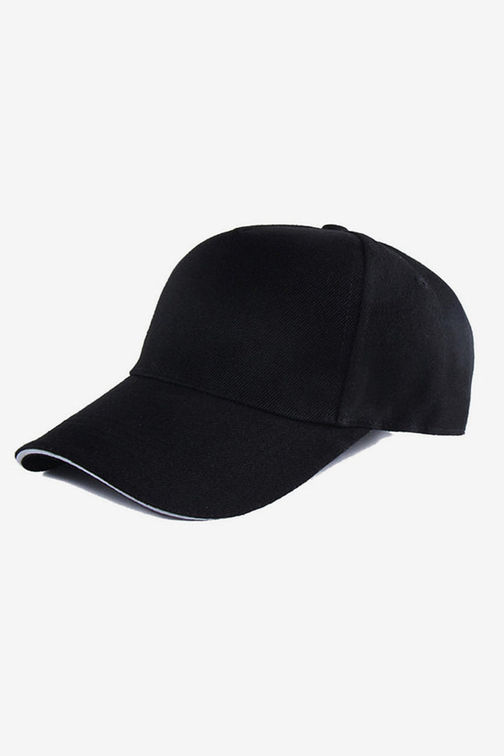 Plain Fashion Black Cap - P22 - MCP022R