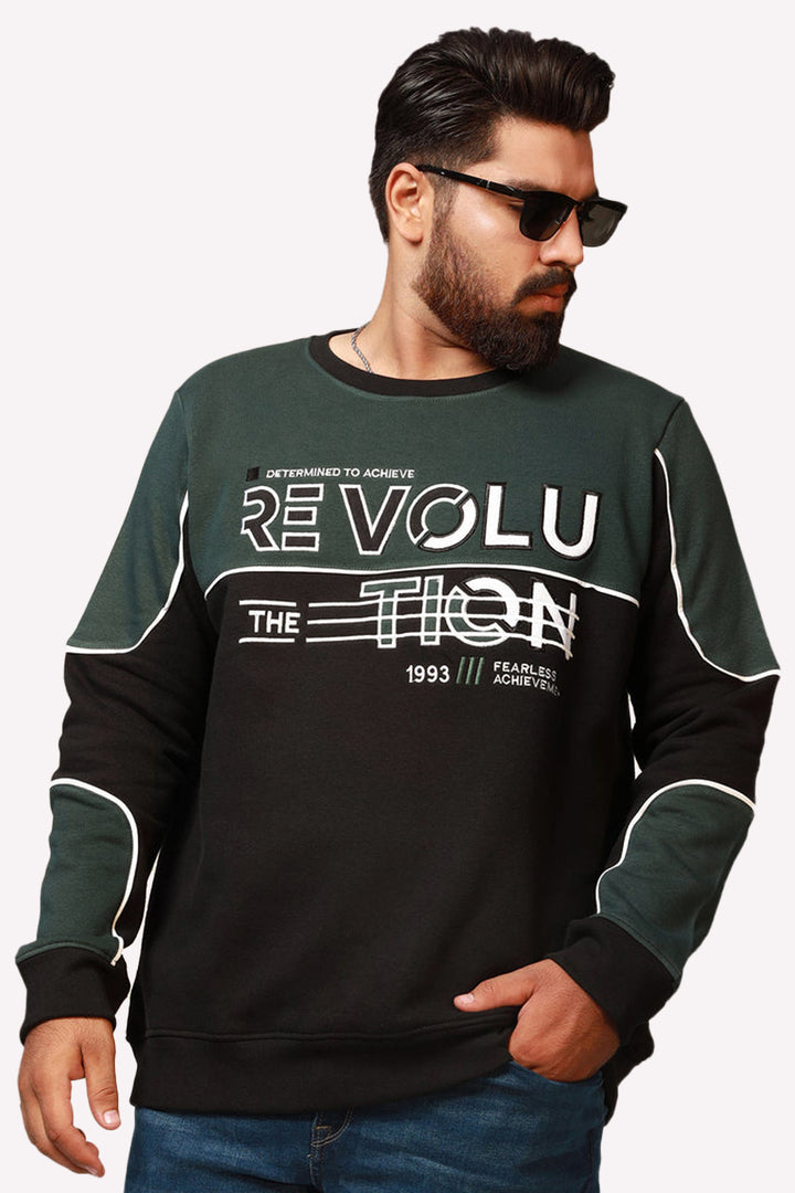 Revolution Print Applique Sweatshirt