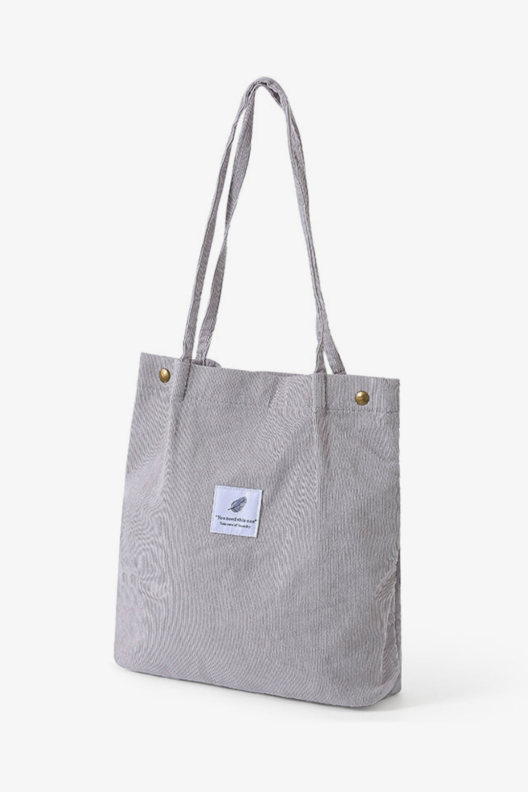 Grey Striped Velvet Bag - S22 - WHB0027