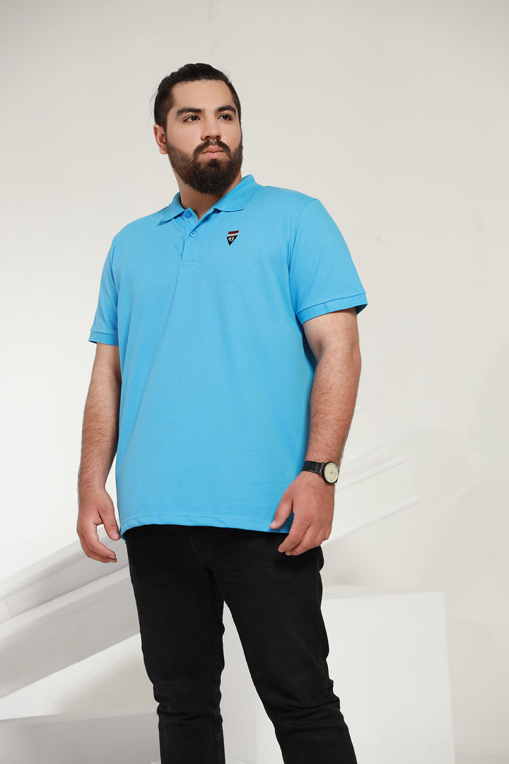 Elite Blue Polo Shirt (Plus Size) - P21 - MP0007P