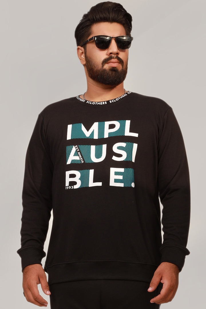 Men's Plus Size Implausible Graphic Sweatshirt Online in Pakistan