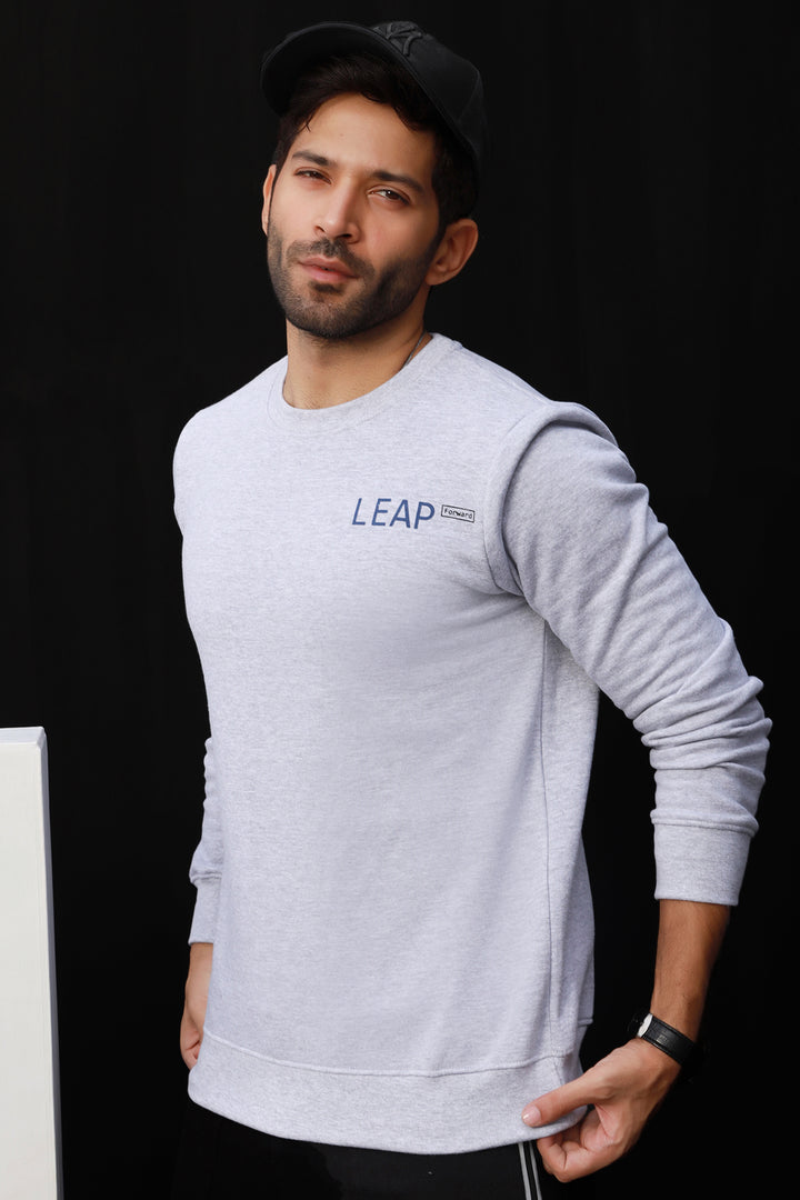 Men's Leap Heather Gray Sweatshirt Online in Pakistan