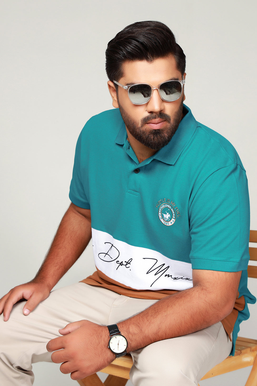 Embroidered Plus Size Polo Shirt Online Pakistan