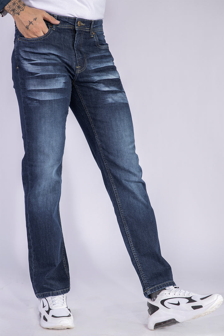 Straight Fit Mid Wash Jeans - W21 - MDJ002R