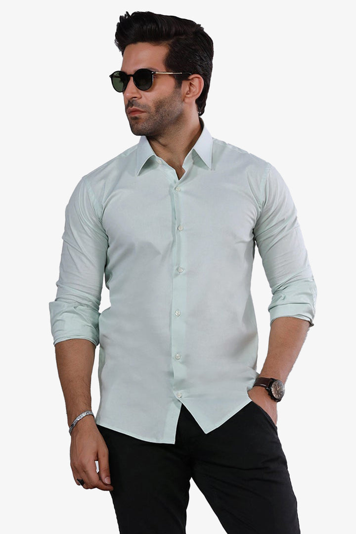 Sea Green Formal Shirt - P22 - MS0021R