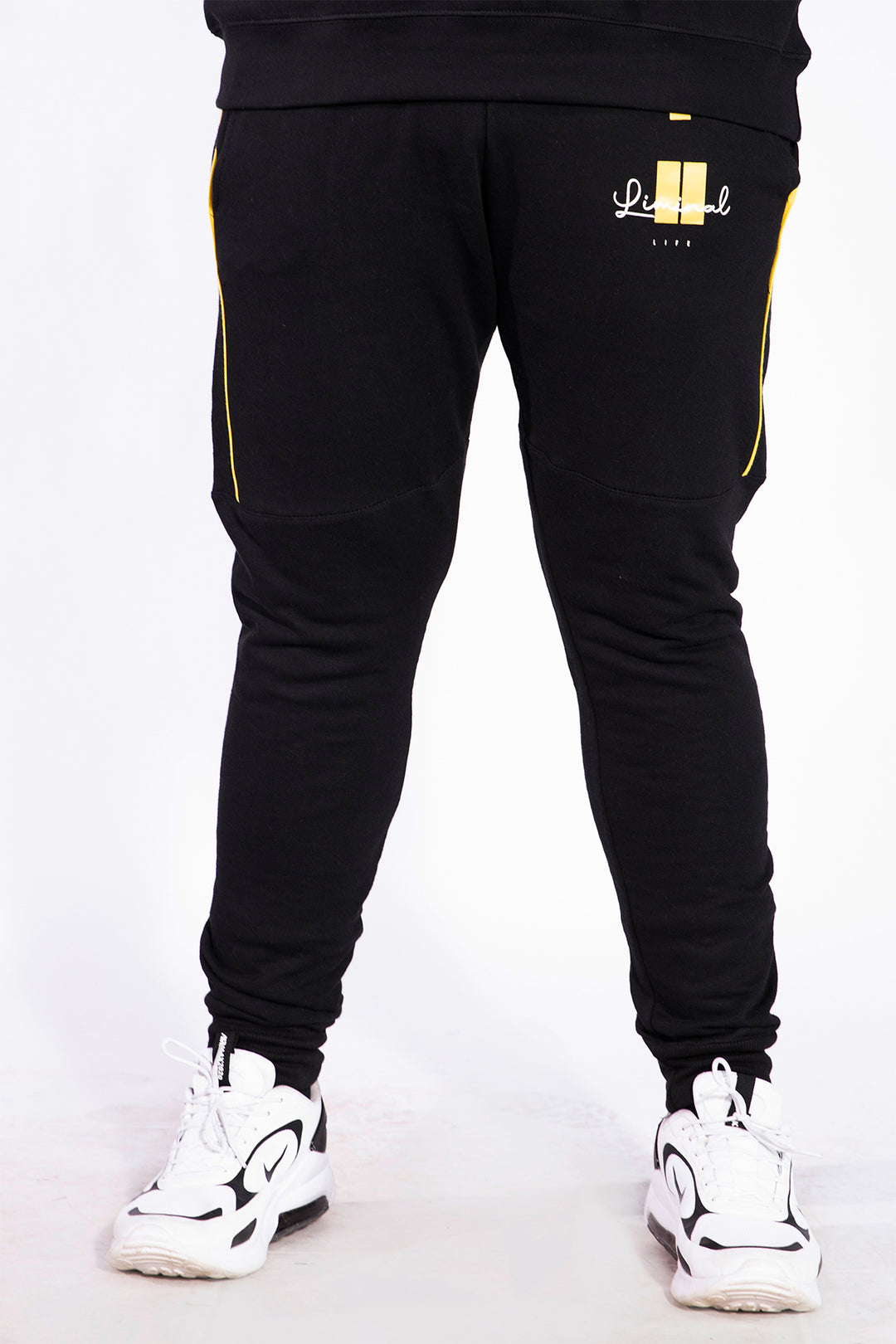 Liminal Black Jog Pants (Plus Size)  - W21 - MTR026P